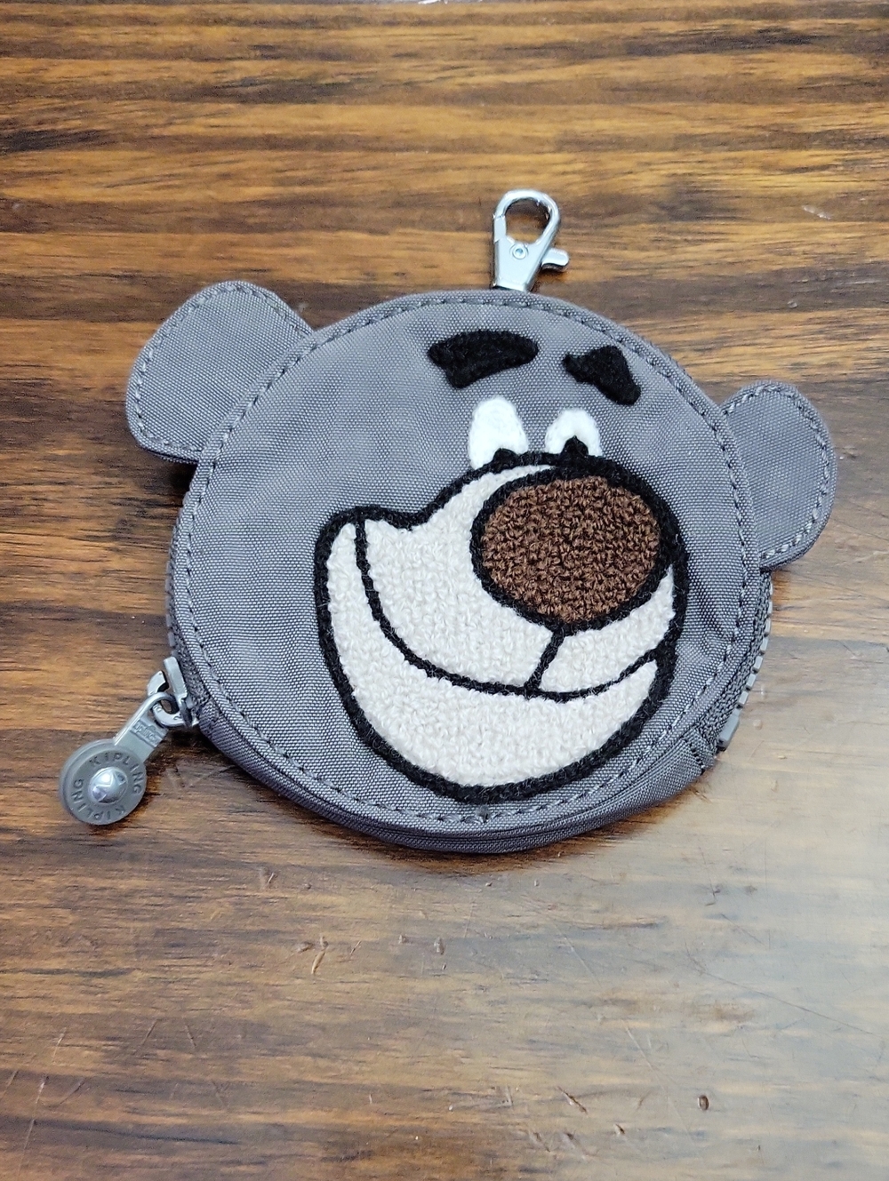 Kipling Baloo DISNEY Face Coin Pouch Keychain